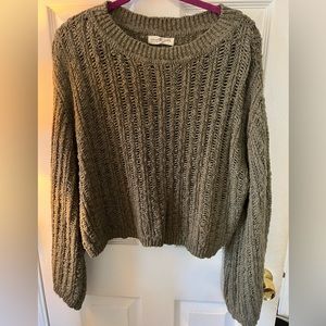 Natural Life olive army green sweater